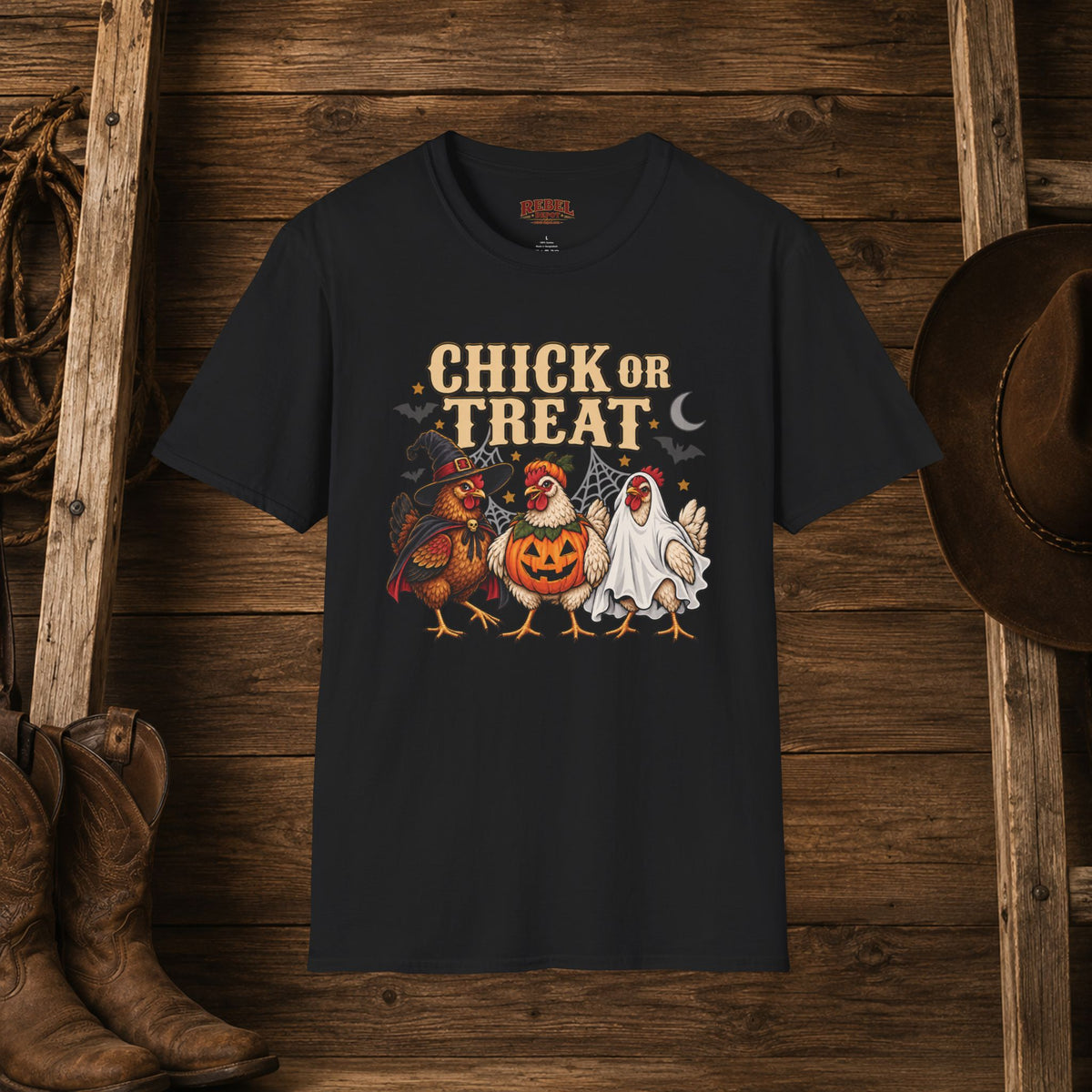 Chick Or Treat   Adult Size T-Shirt