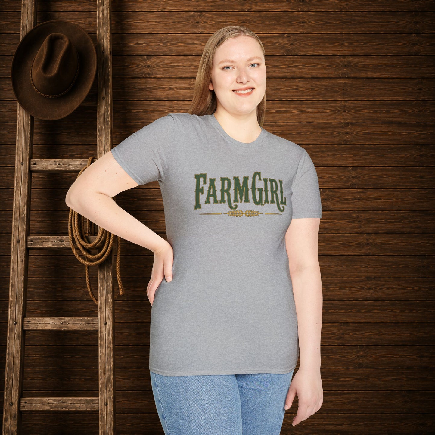 Farm Girl  Adult T-Shirt