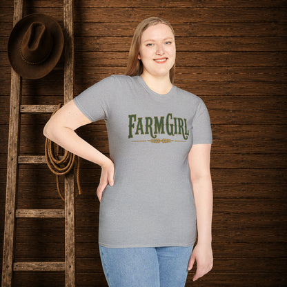 Farm Girl  Adult T-Shirt