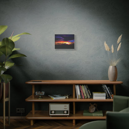 Pasture Sunset Matte Canvas Art