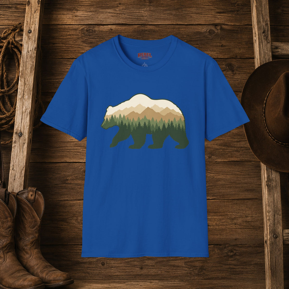 Wilderness Bear   Adult Size T-Shirt