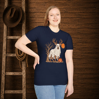 Patch Deer  Adult Size T-Shirt