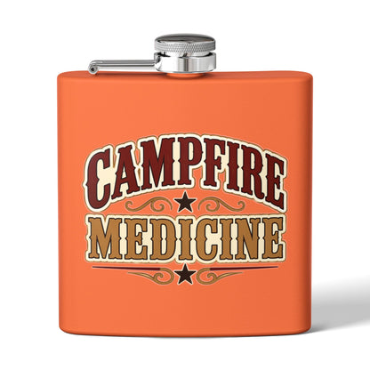 Campfire Medicine  Stainless Steel Flask, 6oz