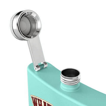 Happens At Campfire  Stainless Steel Flask, 6oz