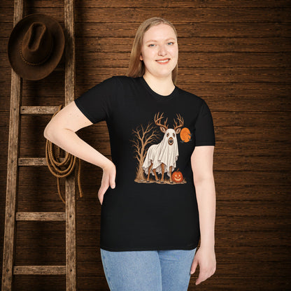 Patch Deer  Adult Size T-Shirt