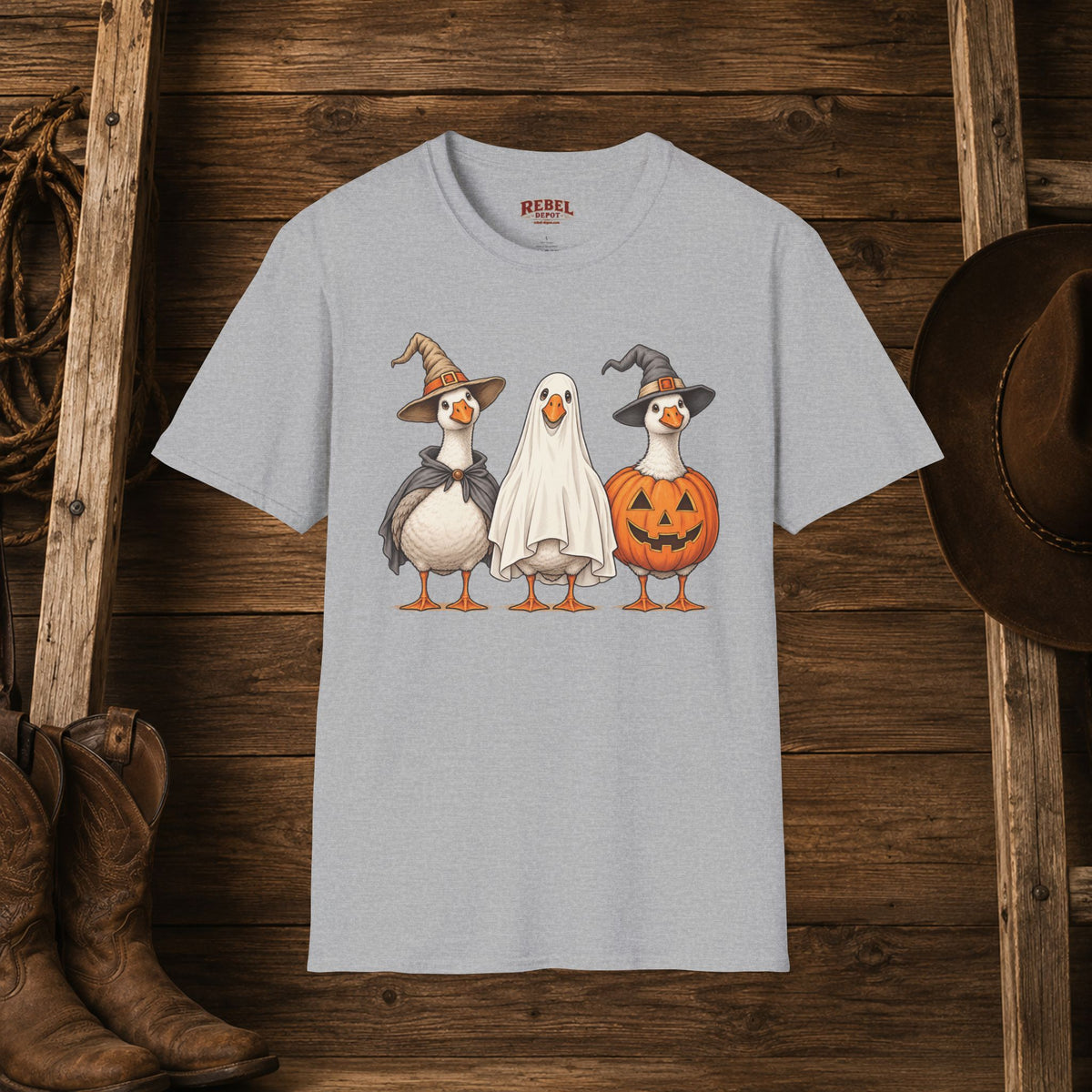 Spooky Geese   Adult Size T-Shirt