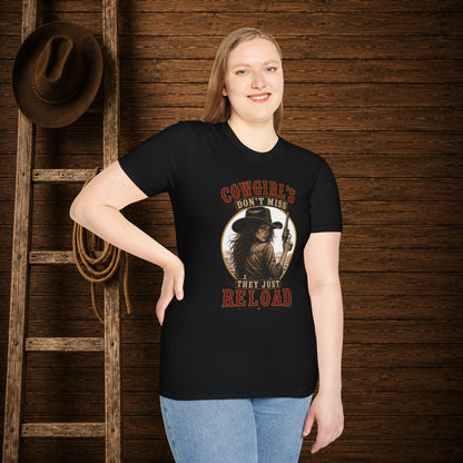Cowgirls Reload  Adult T-Shirt