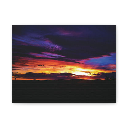 Pasture Sunset Matte Canvas Art