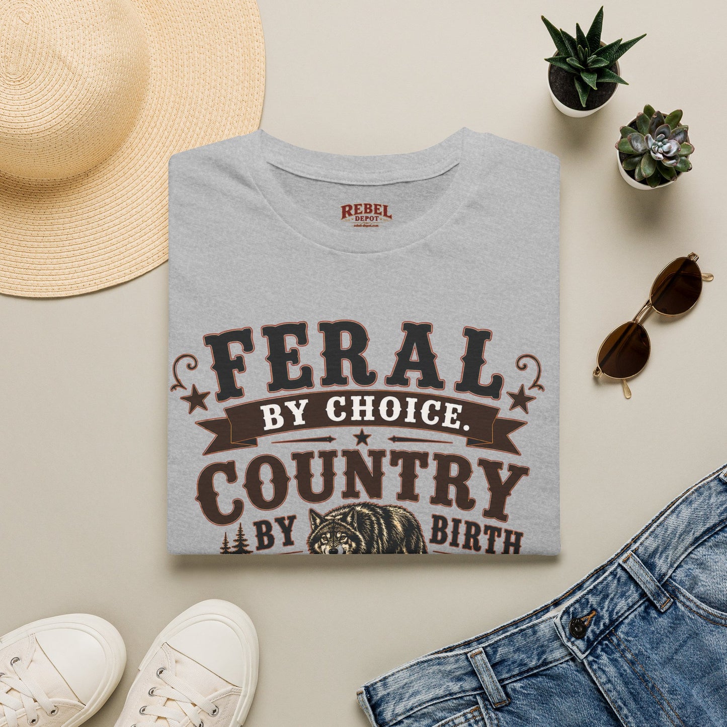 Feral By Choice  Adult Size T-Shirt