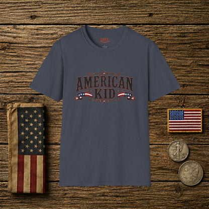 American Kid Patriot  Adult Size T-Shirt