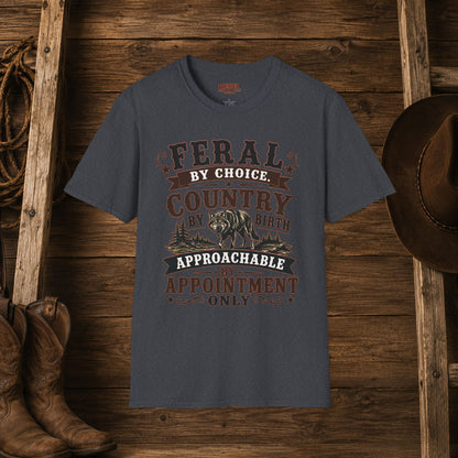 Feral By Choice  Adult Size T-Shirt