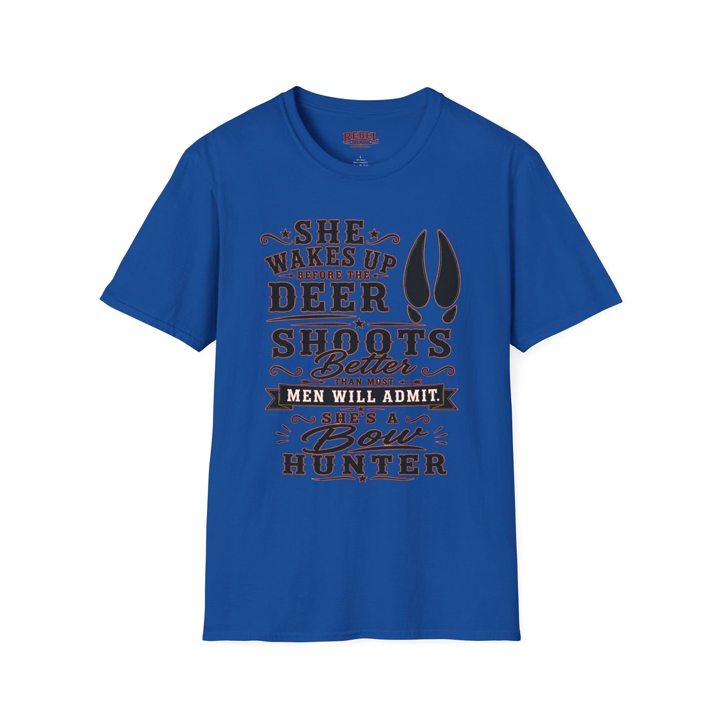 She's A Bow Hunter  Adult Size T-Shirt