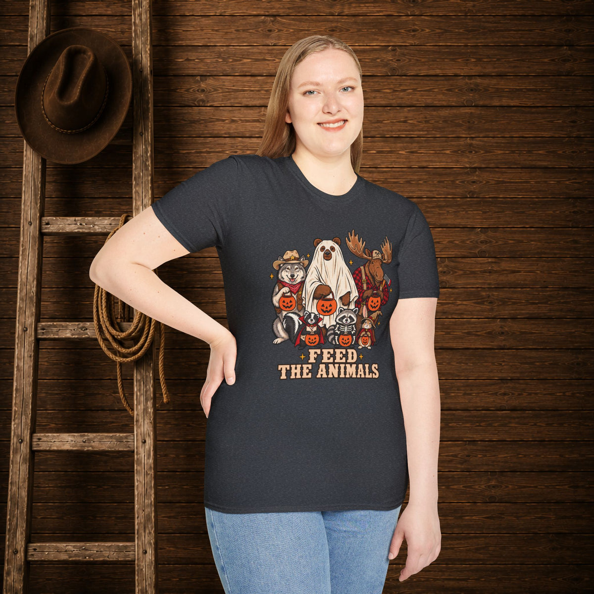 Feed The Animals   Adult Size T-Shirt