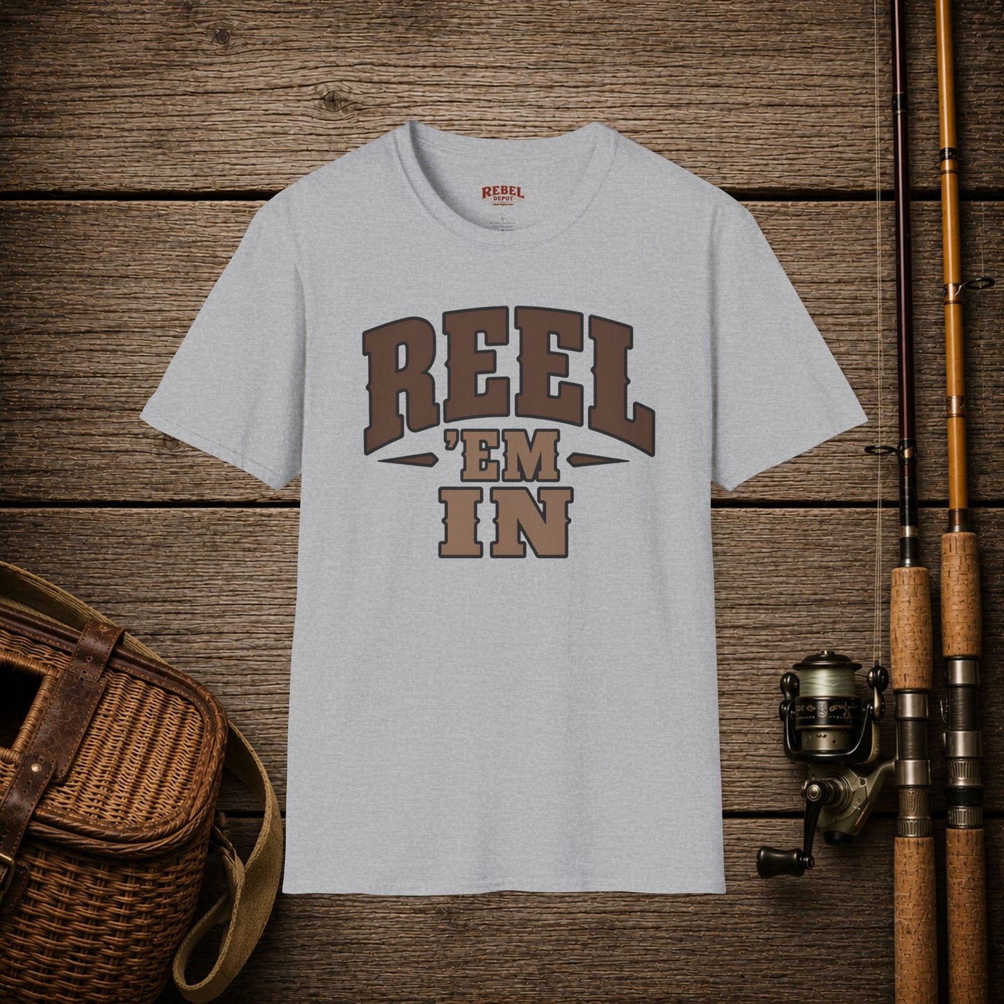 Reel 'Em In  Adult T-Shirt