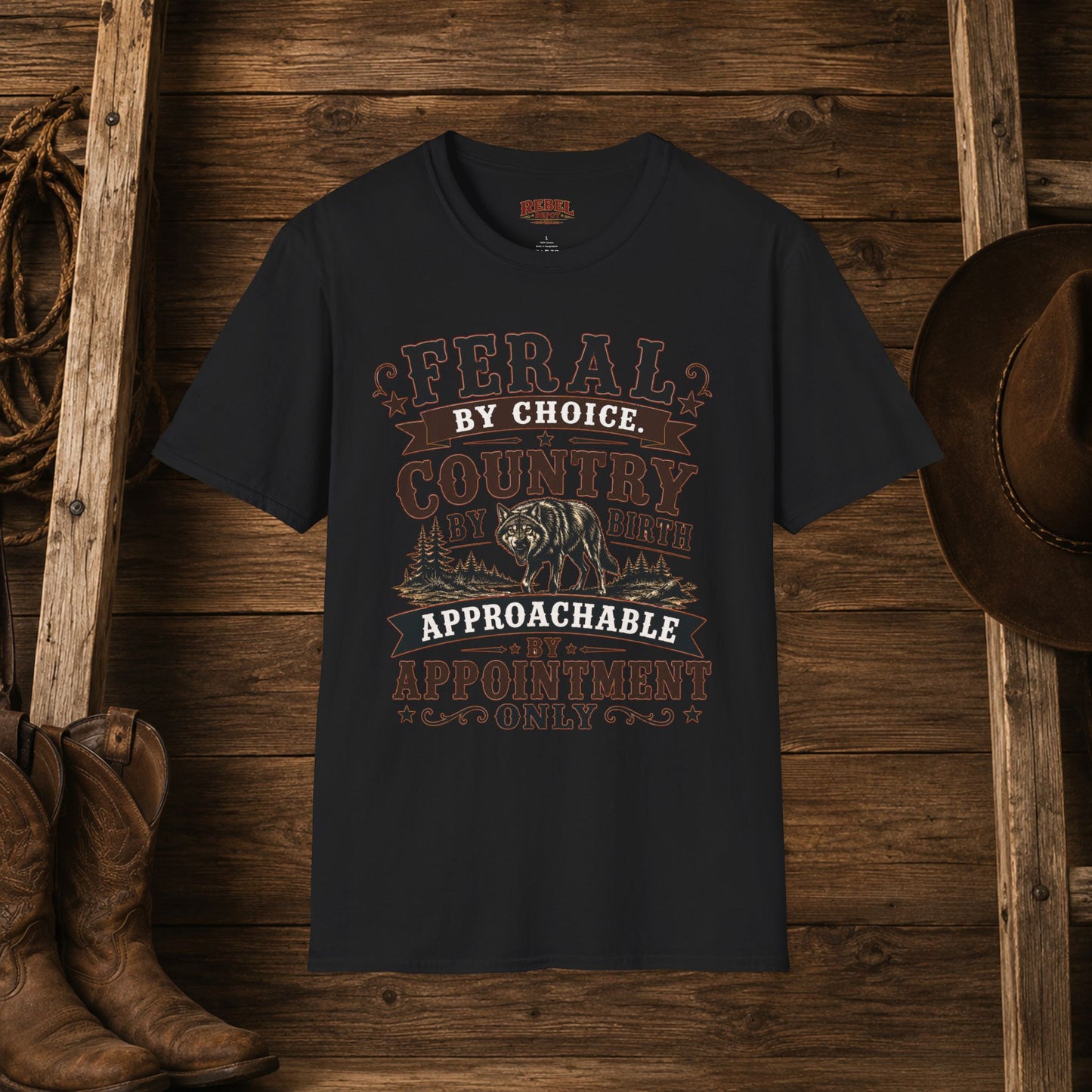 Feral By Choice  Adult Size T-Shirt