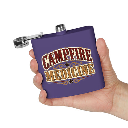 Campfire Medicine  Stainless Steel Flask, 6oz