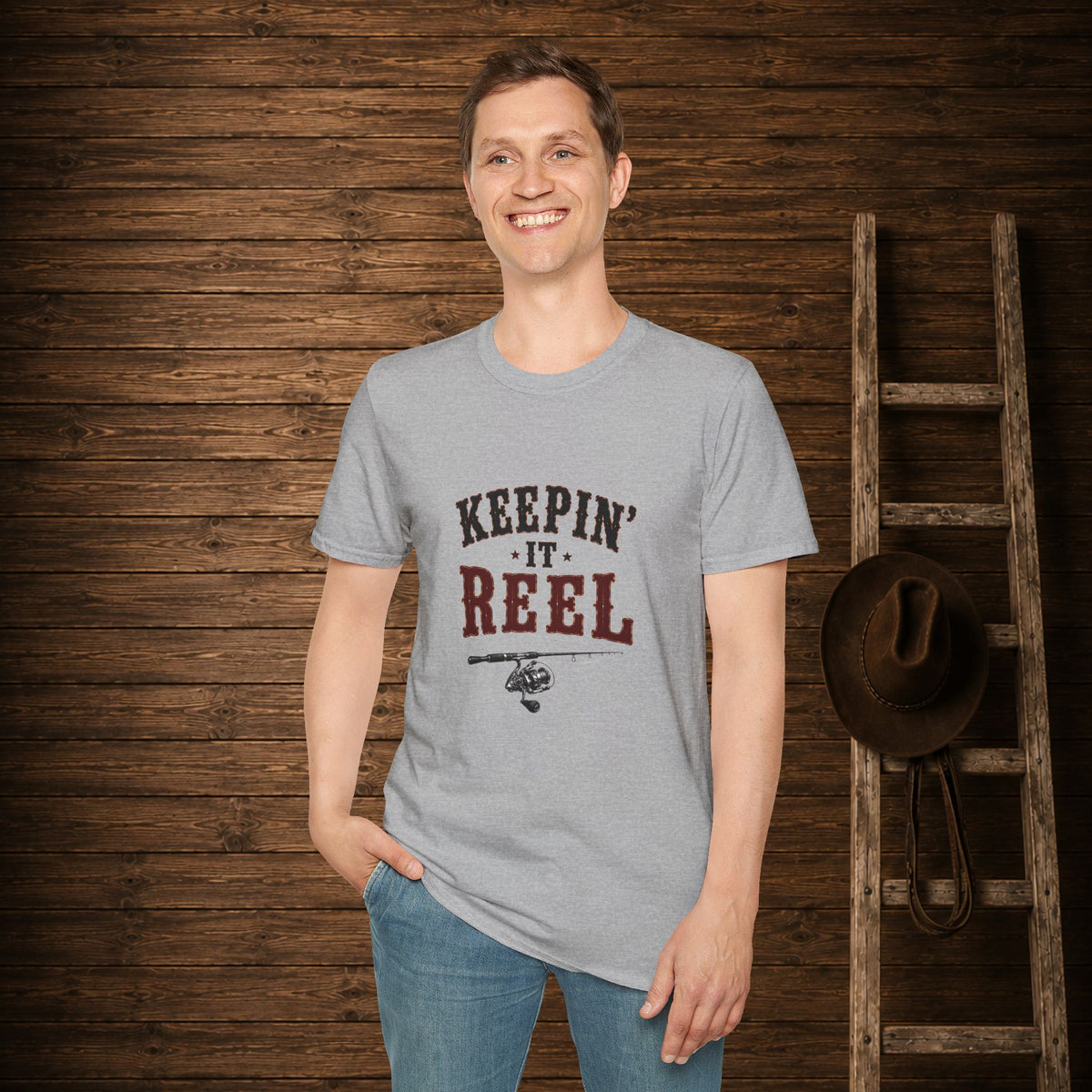 Keepin It Reel   Adult Size T-Shirt