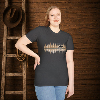 Wolf Reflection  Adult Size T-Shirt