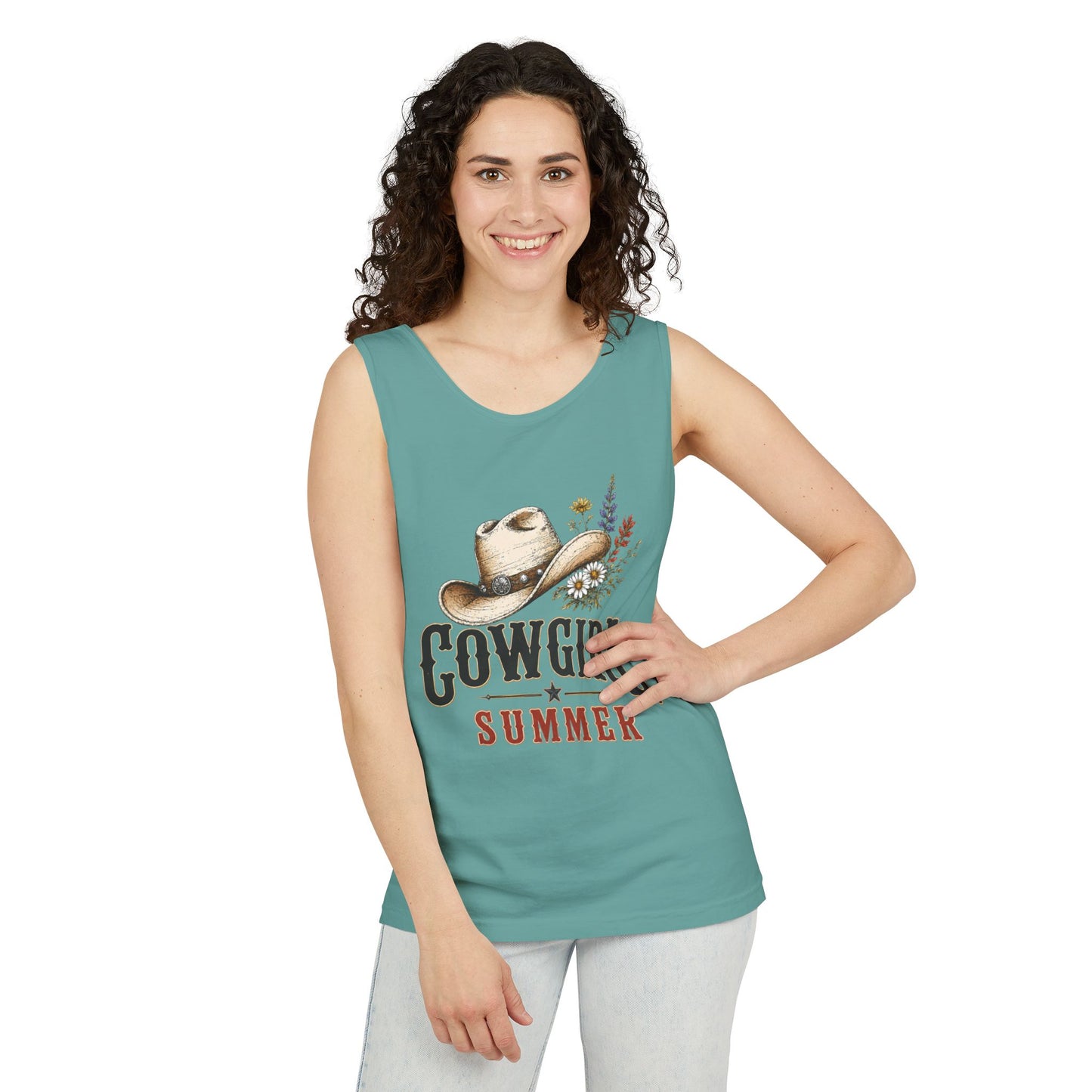 Cowgirl Summer   Adult Unisex Tank Top