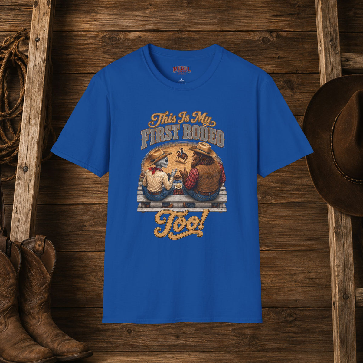 My First Rodeo Too   Adult Size T-Shirt