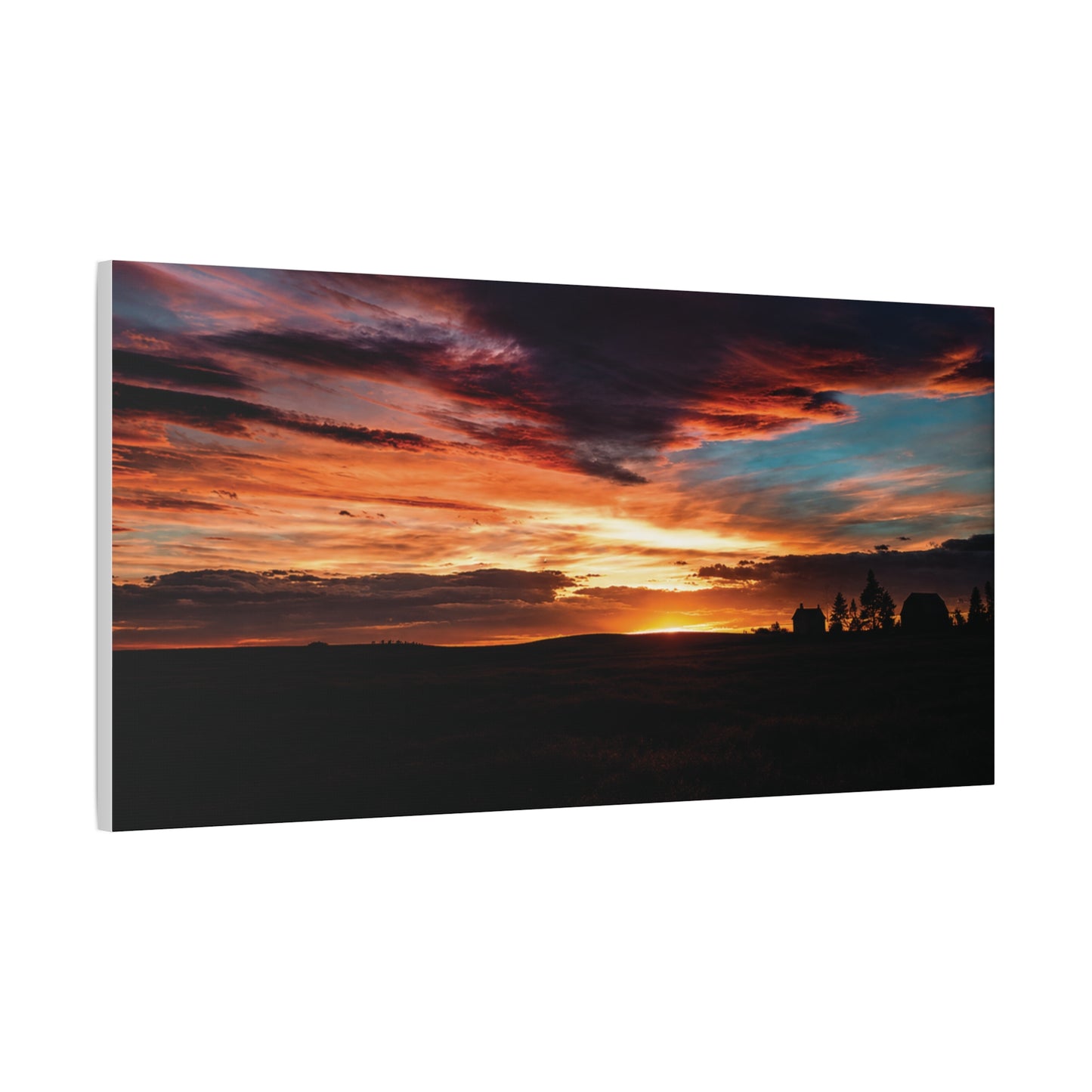 Country Sunset Matte Canvas Art