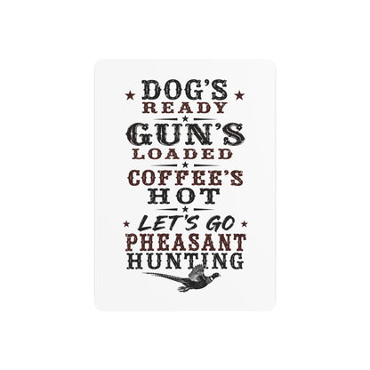 Dog Gun Pheasant  Metal Art Sign