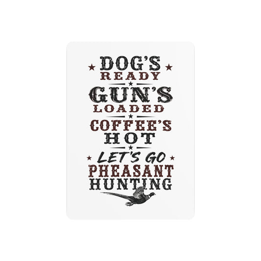 Dog Gun Pheasant  Metal Art Sign