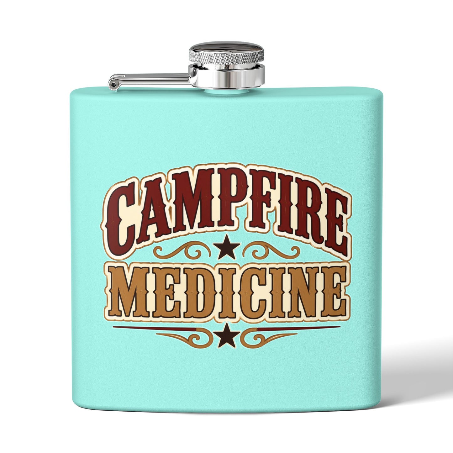 Campfire Medicine  Stainless Steel Flask, 6oz