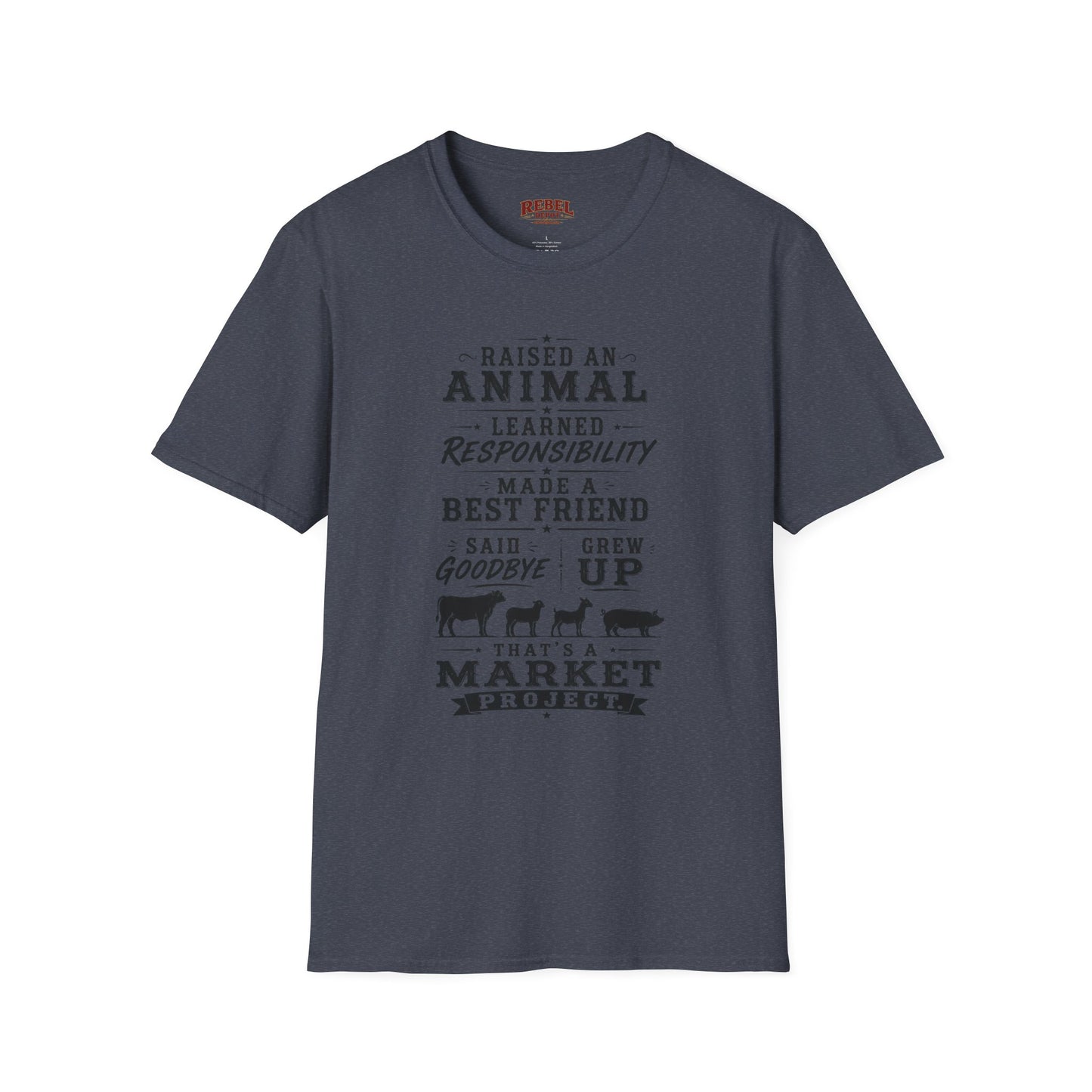 Market Project. Grew Up.   Adult Size T-Shirt