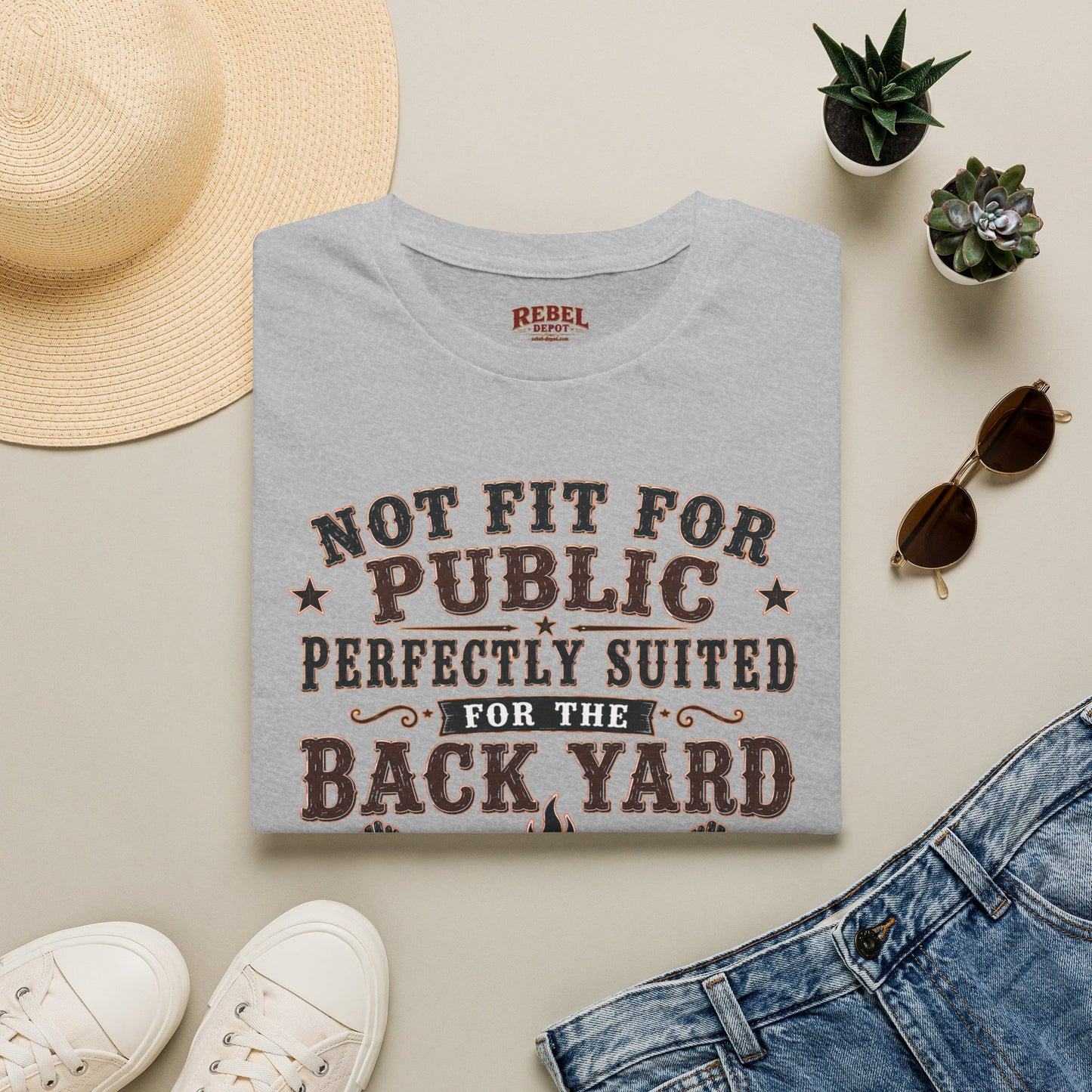 Not Fit For Public  Adult Size T-Shirt