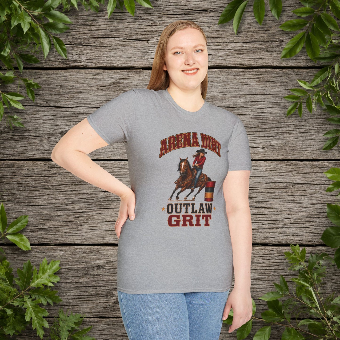 Arena Dirt Outlaw Grit  Adult T-Shirt
