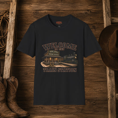 Train Station   Adult T-Shirt