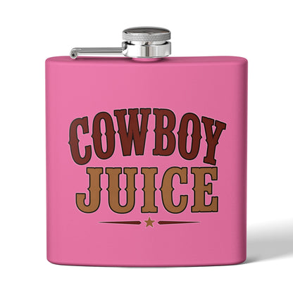 Cowboy Juice  Stainless Steel Flask, 6oz