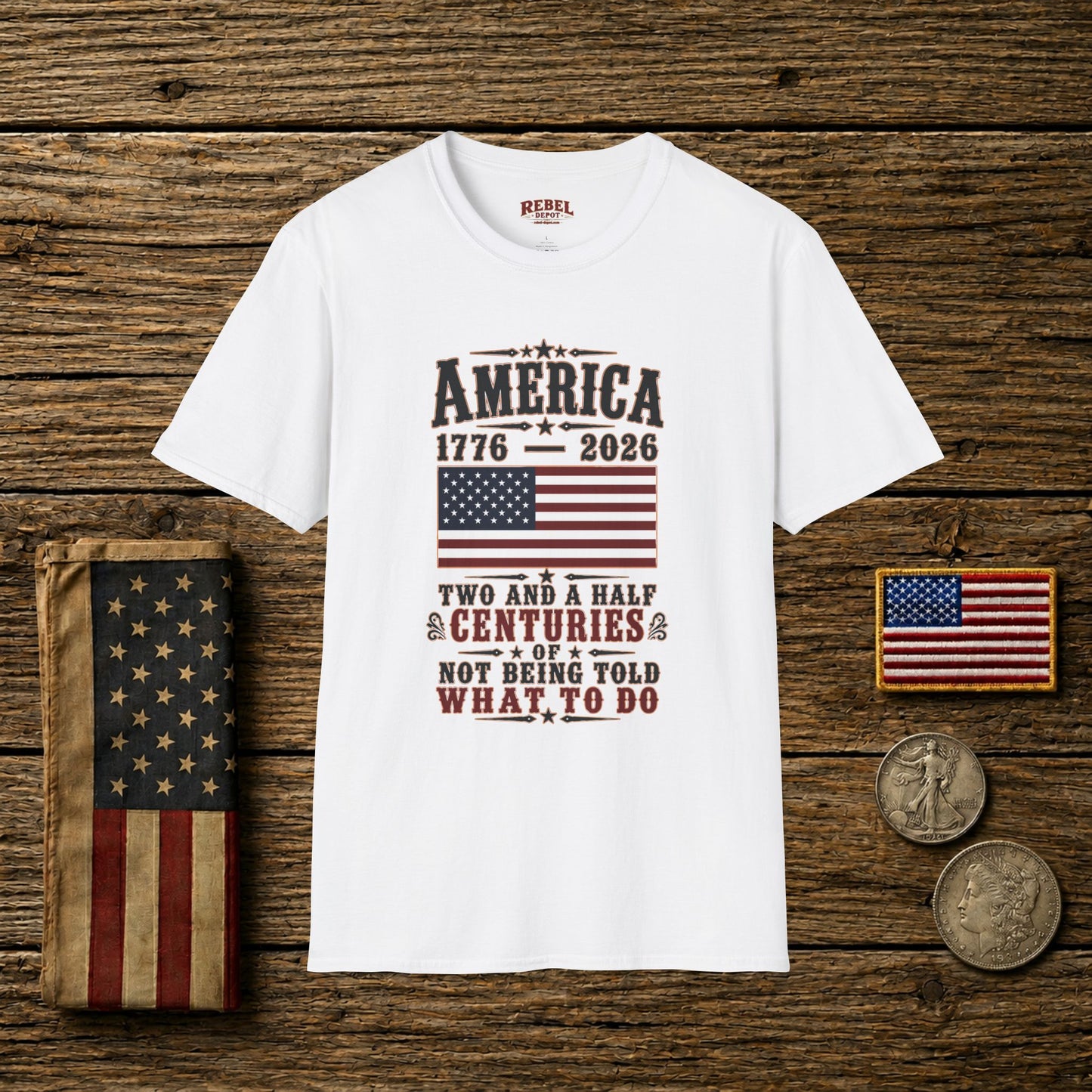 America 1776-2026  Adult Size T-Shirt