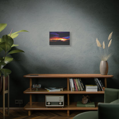 Pasture Sunset Matte Canvas Art