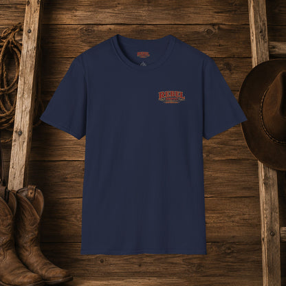 Run Focus Win Cowgirl  (Back)  Adult T-Shirt