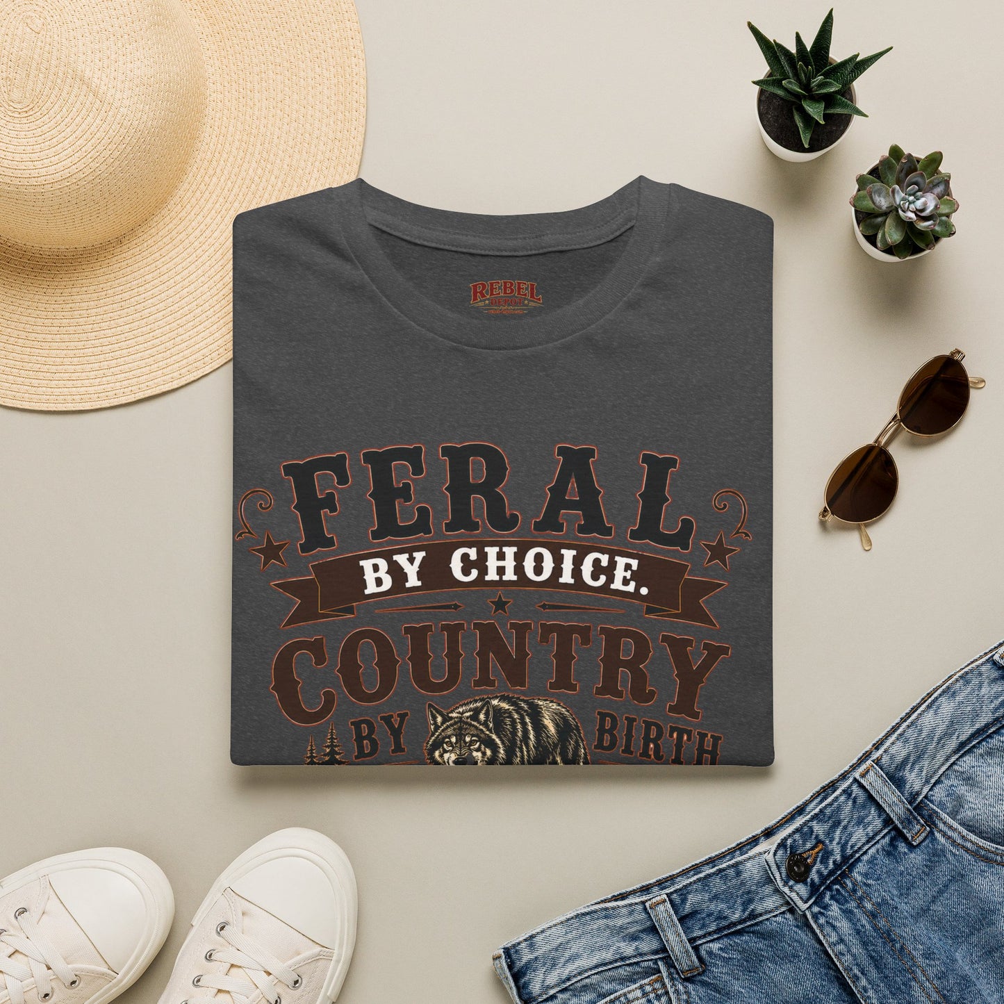 Feral By Choice  Adult Size T-Shirt