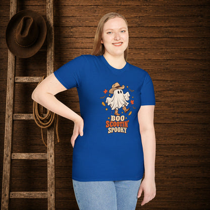 Boo Scootin Spooky   Adult Size T-Shirt