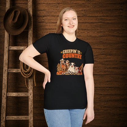 Creepin It Country   Adult Size T-Shirt