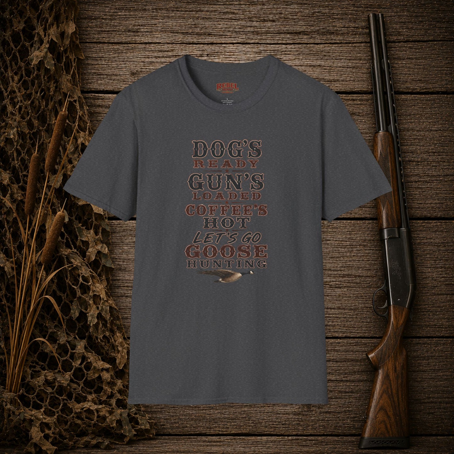 Dog Gun Goose  Adult Size T-Shirt