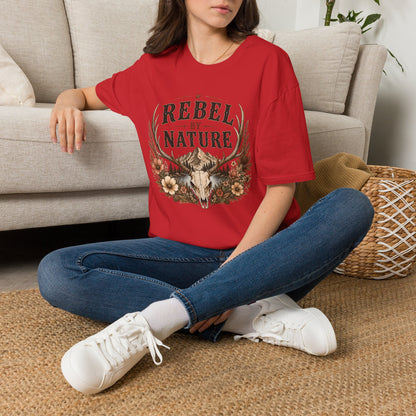 Rebel By Nature  Adult T-Shirt