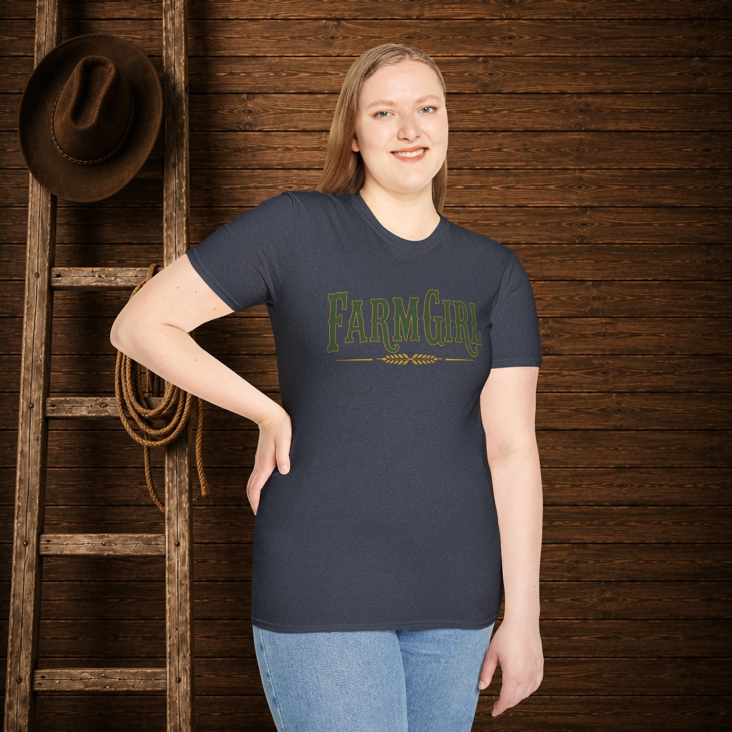 Farm Girl  Adult T-Shirt