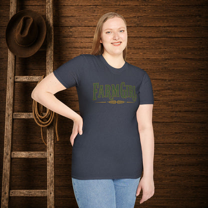 Farm Girl  Adult T-Shirt