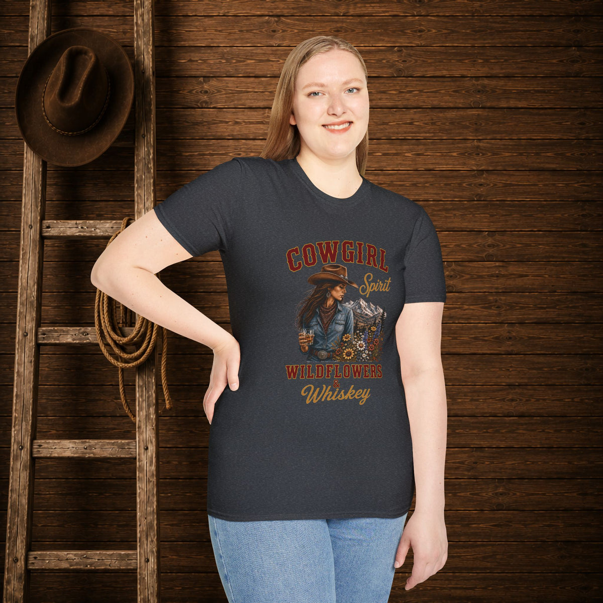 Cowgirl Spirit   Adult Size T-Shirt