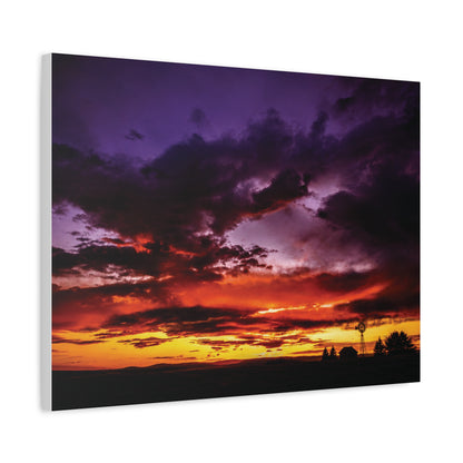 Ranch Sunset Matte Canvas Art