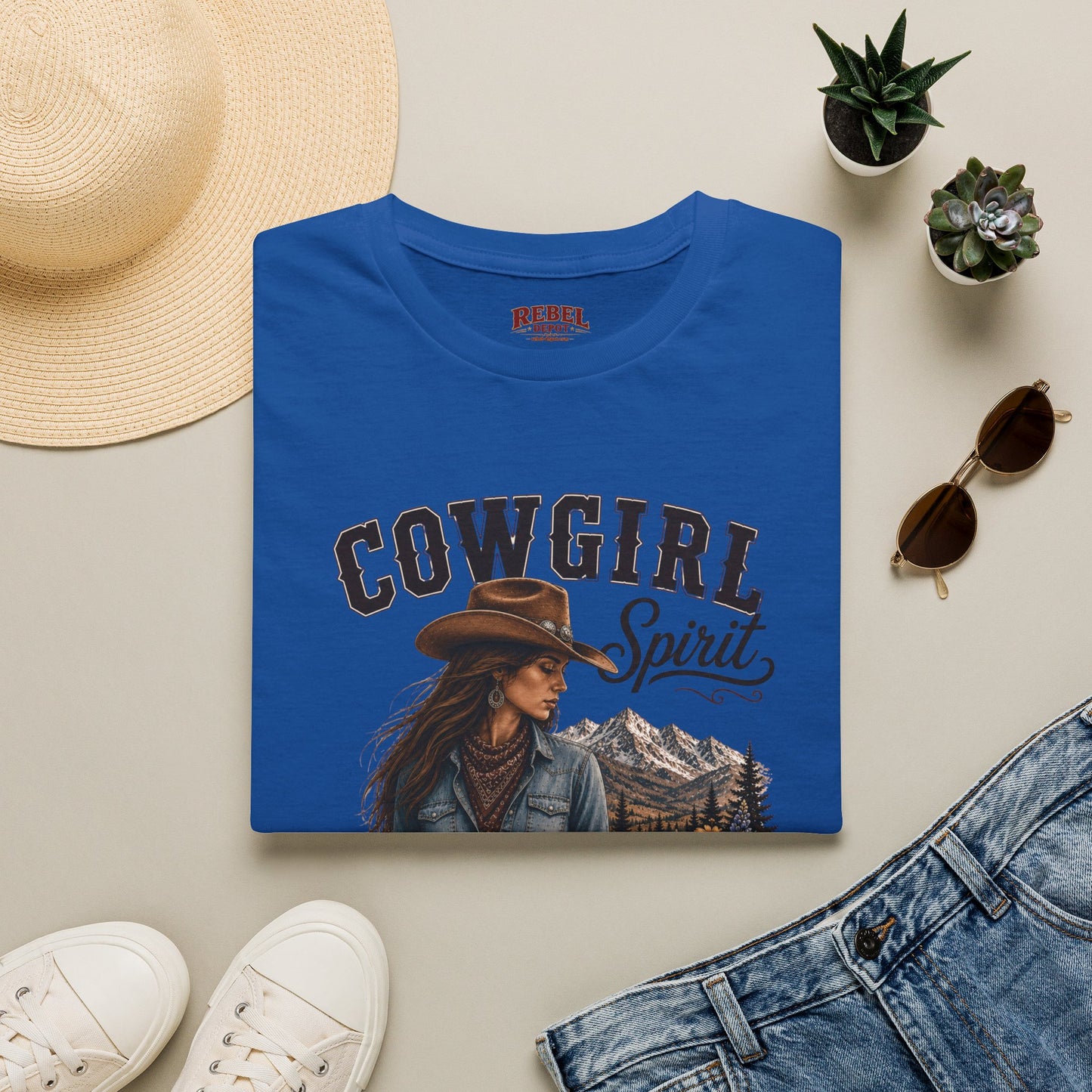 Cowgirl Spirit   Adult Size T-Shirt