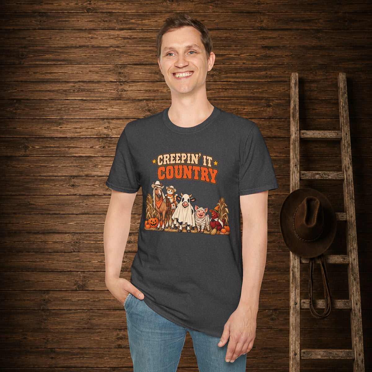 Creepin It Country   Adult Size T-Shirt