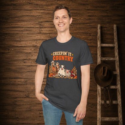 Creepin It Country   Adult Size T-Shirt