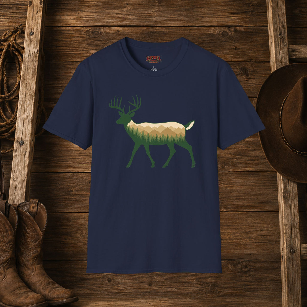 Wilderness Buck   Adult Size T-Shirt