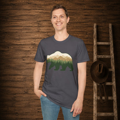 Wilderness Bear   Adult Size T-Shirt